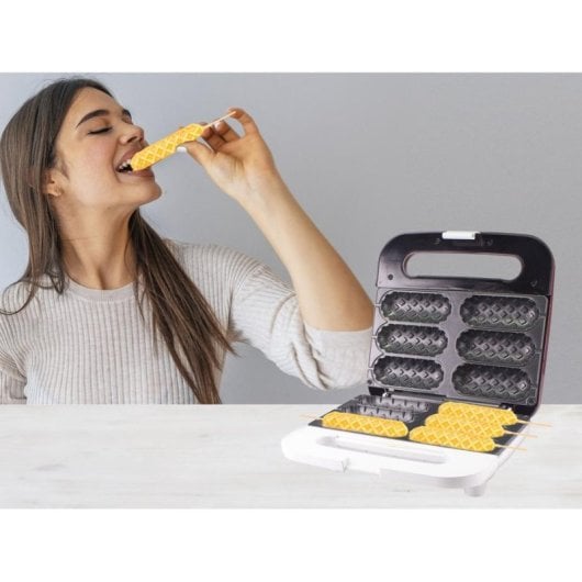 Gofrereisen BEPER P101CUD100 850 W 6 Waffeln Antihaftbeschichtung Grün