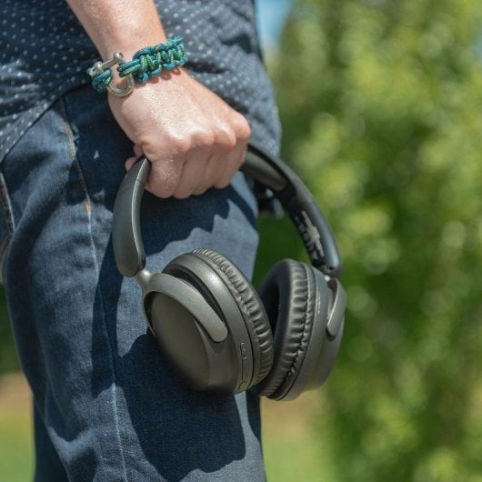 Écouteurs Akashi ALTHDBTBLK sans fil Bluetooth 5.4 Stéréo Noir