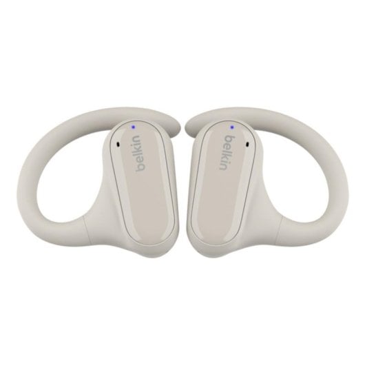 Ecouteurs Belkin SoundForm ClearFit sans fil Bluetooth avec annulation de bruit, sport, résistant IPX5, couleur sable