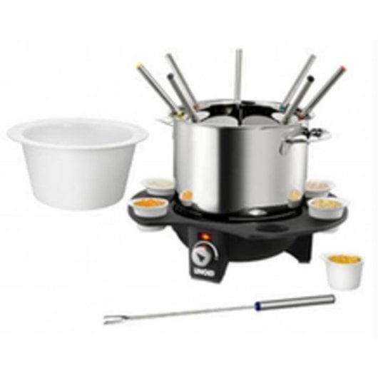 Fondue Unold 48645 Edelstahl 1,5 L 8 Personen 1000 W Schwarz Silber