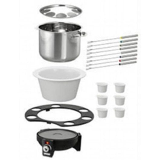 Fondue Unold 48645 Edelstahl 1,5 L 8 Personen 1000 W Schwarz Silber