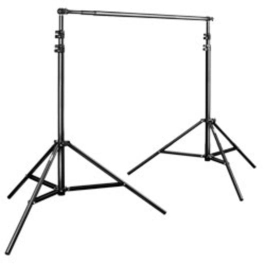 Hintergrundset Walimex 18277 Aluminium 3070 mm x 2560 mm Schwarz Weiß