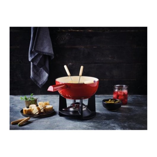 Jeu à fondue BEKA 16304204 1,8 L fonte antiadhésive rouge 6 personnes
