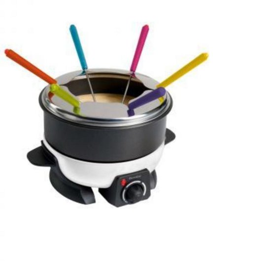 Casserole à fondue Domoclip DOC106 1,6 L 500 W acier inoxydable noir