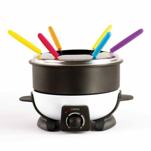 Casserole à fondue Domoclip DOC106 1,6 L 500 W acier inoxydable noir