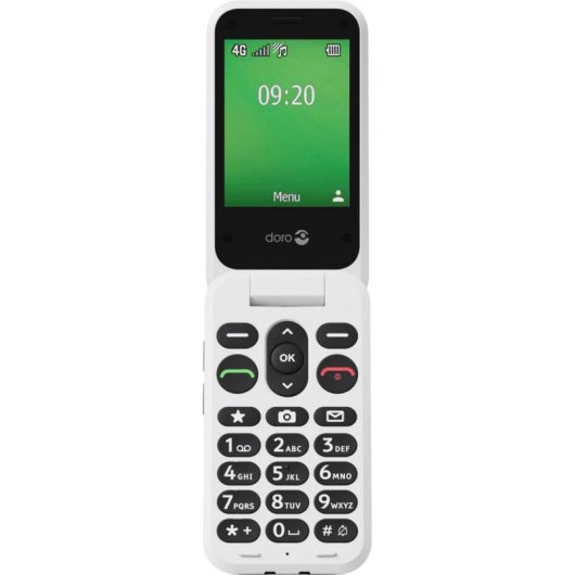 Telefono Doro Leva E22 Rosso Bianco 4G LTE 2.8" Bluetooth Tasti Grandi
