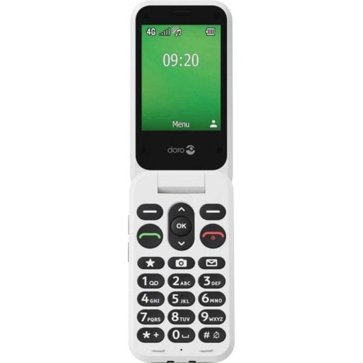 Doro Leva E22 4G 2,8" Telefono a conchiglia con base di ricarica Nero