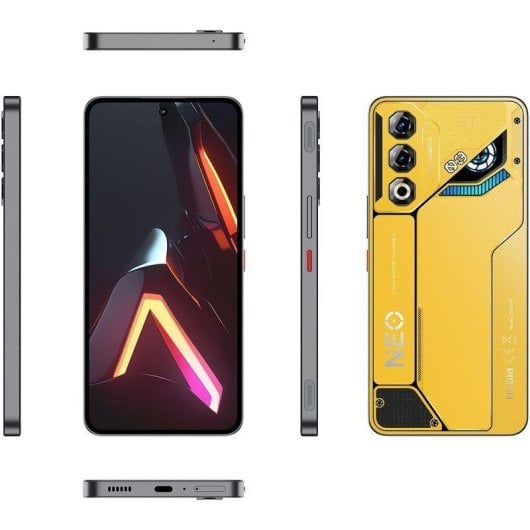 ZTE Nubia Neo 3 GT 5G 12 Go 256 Go 6,8" Jaune électrique