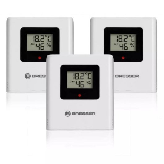 Stazione meteorologica BRESSER Quadro Individio con 3 sensori esterni LCD colore