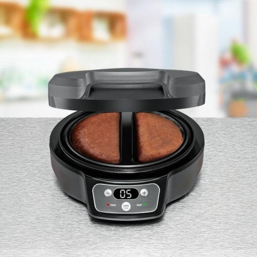 Tortilla Maker ROMMELSBACHER OM 950 950W Touch Control Alu Schwarz-Weiß