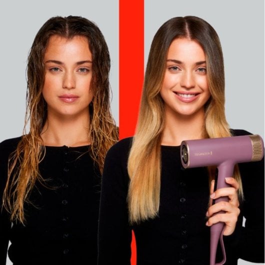 Sèche-cheveux Remington EC8930 Ionique Professionnel 1600W avec Accessoires Rose
