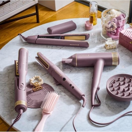 Sèche-cheveux Remington EC8930 Ionique Professionnel 1600W avec Accessoires Rose