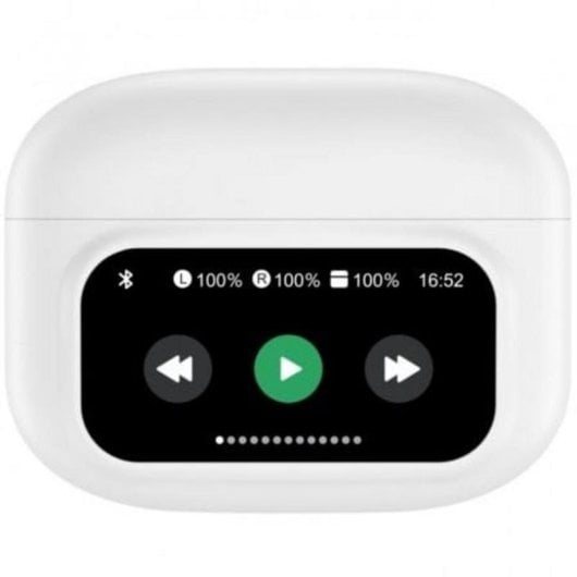 Écouteurs Muvit M2404 True Wireless Bluetooth ANC ENC, boîtier affichage, blanc