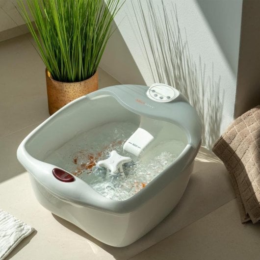 Limpa-pés Medisana FS 885 Hidromassagem Temporizador Função Calor Branco/Cinza