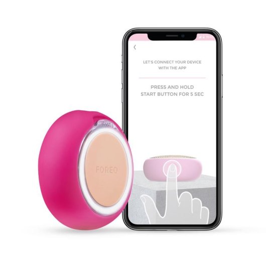 Appareil soin de la peau FOREO UFO Mini 2 Fuchsia chauffage LED rechargeable