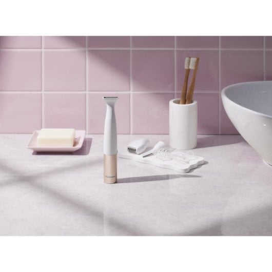 Depilatore Panasonic ES-WM31-P301 Wet & Dry Gold White 5 Testine Accessori Inclusi