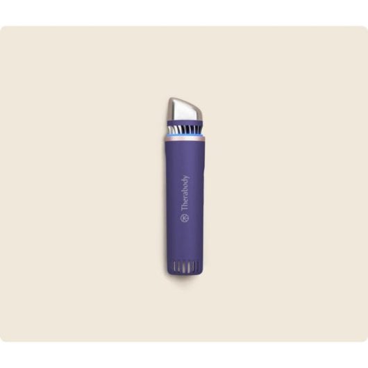 Massajador facial Therabody Theraface Depuffing Wand azul frio e calor bateria
