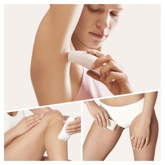 Depilatore Braun Silk-épil 5 81770430 MicroGrip 28 pinzette Wet&Dry Bianco