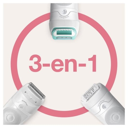 Depilatore Braun Silk-épil 5 81770430 MicroGrip 28 pinzette Wet&Dry Bianco