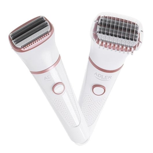 Máquina de Barbear Corporal Adler AD 2941 Sem Fios Seco e Molhado 2 Lâminas
