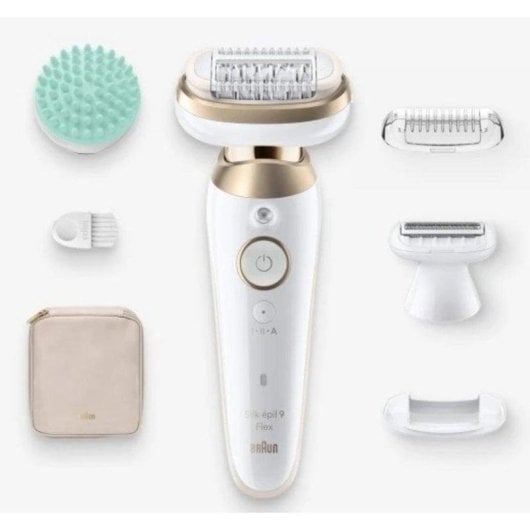 Epilatore Braun Silk-épil 9 Flex 9-071 senza Fili 4 Testine Wet & Dry