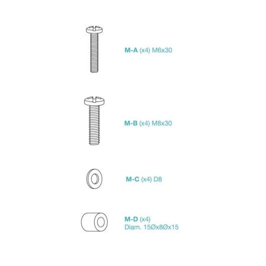 Support mural TV TooQ LP1072F-B acier 32"-70" VESA 45 kg noir