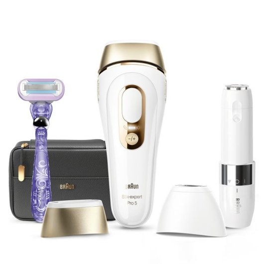 Épilateur IPL Braun Silk-expert Pro 5 PL5149 tête précision or blanc