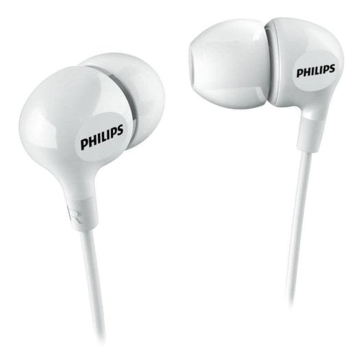 Auriculares Philips SHE3550WT com fio Jack 3.5mm In-Ear Graves Potentes Branco