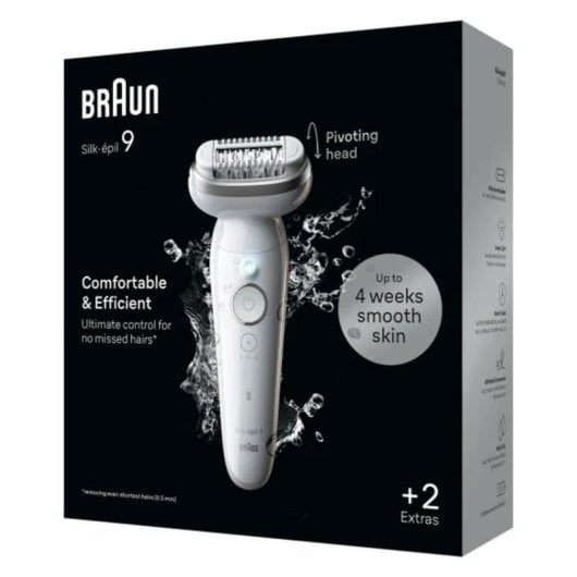 Depilatore Braun Silk-épil 9 BR2-225328 MicroGrip 40 pinzette Wet&Dry Massaggio