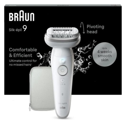 Depilatore Braun Silk-épil 9 BR2-225328 MicroGrip 40 pinzette Wet&Dry Massaggio