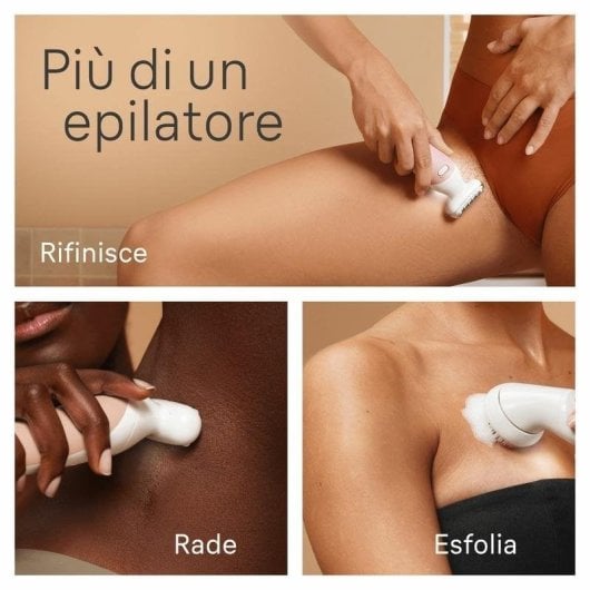 Epilatore Braun Silk-épil 9 Flex 9-360 senza Fili 2 Velocità 3 Testine Wet & Dry