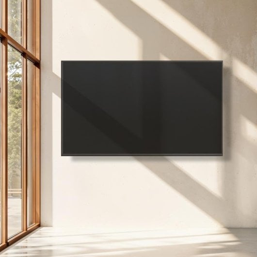 Support TV TooQ LP1082F-B mural fixe 37-80" acier noir, ultra fin 45kg