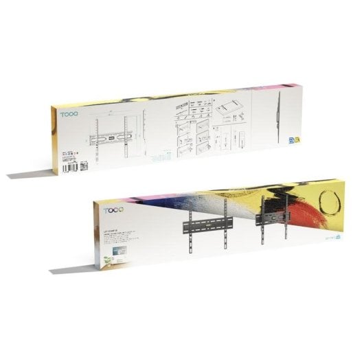 Support mural TV TooQ LP1030F-B 32"-75" acier noir installation fixe