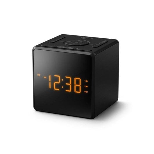 Sveglia digitale Philips TAR4500/10 FM LED USB-C Nero doppia allarme