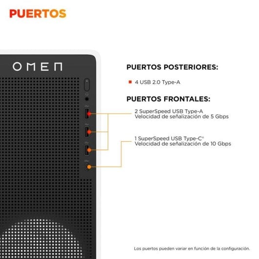 HP OMEN 16L TG03-0088ns Intel Core Ultra 5 16GB 1TB SSD RTX 5060 FreeDOS Blanco RGB WiFi 6E