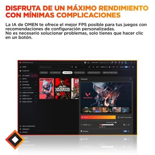 HP OMEN 16L TG03-0088ns Intel Core Ultra 5 16GB 1TB SSD RTX 5060 FreeDOS Blanco RGB WiFi 6E