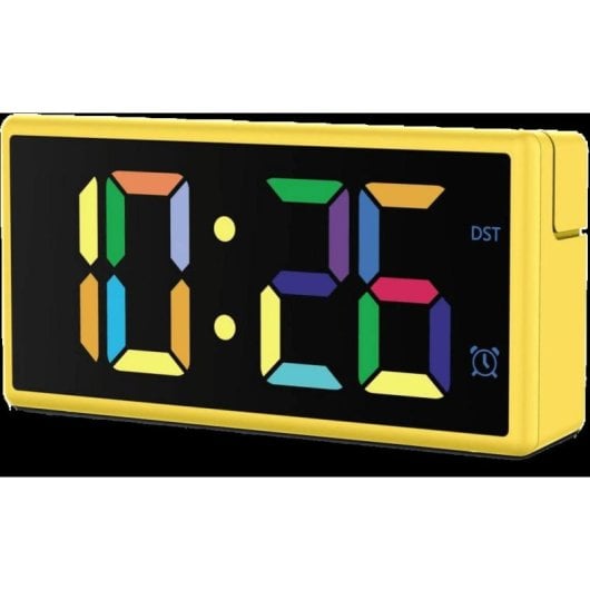 Réveil Hama Ibiza Digital Écran Multicolore Charge USB Jaune