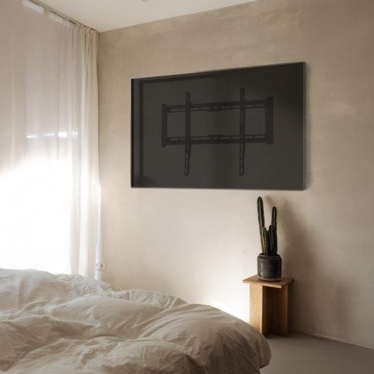 Support TV mural TooQ LP1083F-B 37-80 pouces acier ultra-fin noir