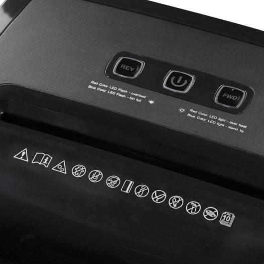 Aktenvernichter Hama Premium M10 Micro-Cut 10 Blatt 20L Schwarz Leise Auto-Stopp