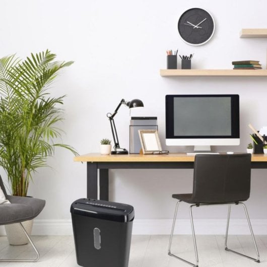 Aktenvernichter Hama Premium M10 Micro-Cut 10 Blatt 20L Schwarz Leise Auto-Stopp