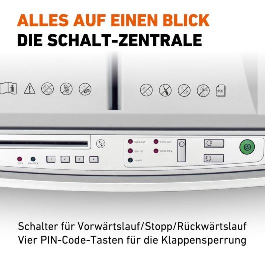 Destructeur de documents IDEAL 8285 coupe croisée 4 x 10 mm 350 feuilles 53 L