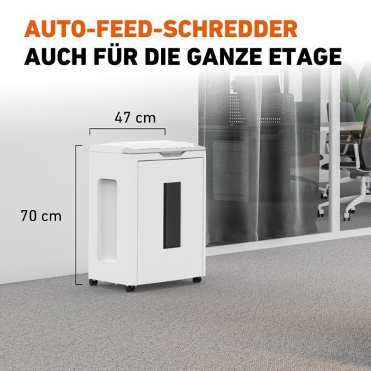 Destructeur de documents IDEAL 8285 coupe croisée 4 x 10 mm 350 feuilles 53 L