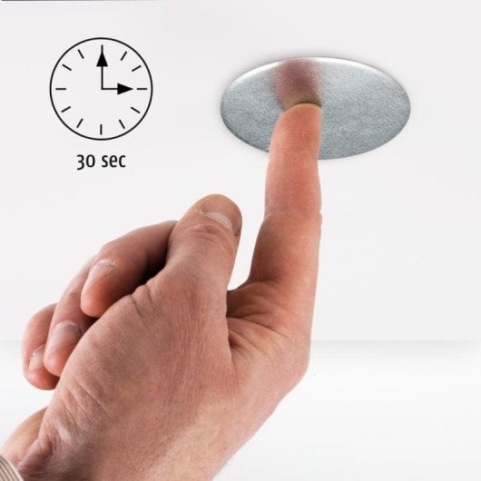 Detector de Fumaça e Gás Alecto MK-2 Montagem Magnética Sem Fios Instalação Rápida Metálico