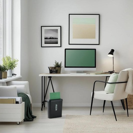 Aktenvernichter Hama Classic S61 Streifenschnitt 8L 22cm 6mm Schwarz