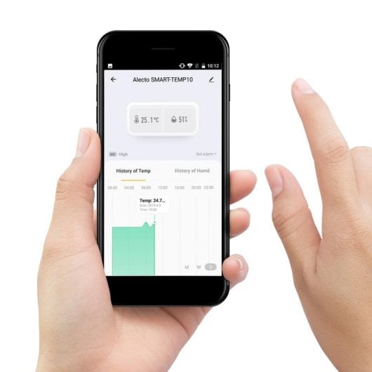 Termómetro Ambiental Alecto SMART-TEMP10 Interior Zigbee Display Bateria