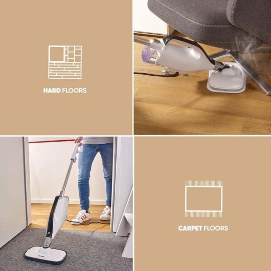 Mop électrique Severin SC 7177 batterie lithium autonomie 20 min surfaces dures