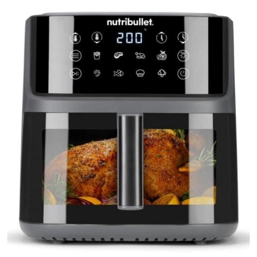 Freidora de aire NUTRIBULLET CrispLite Vision 8L 2000W Fenster Touchscreen