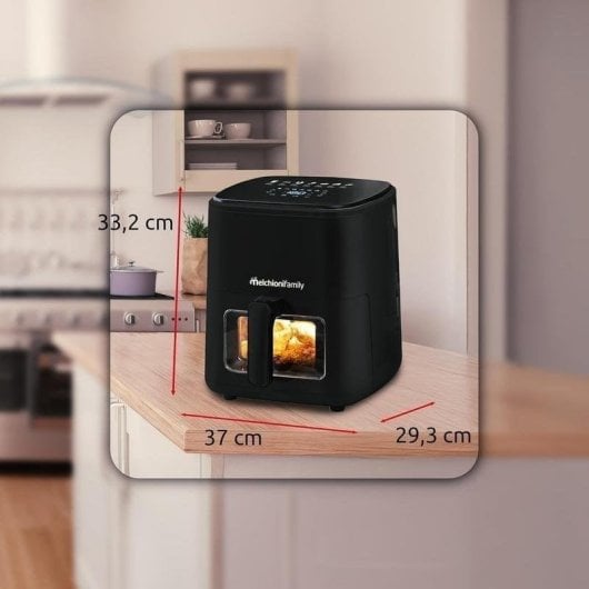 Friteuse sans Huile MELCHIONI FAMILY 118340045 5L 1700W avec Écran Tactile 7 Programmes