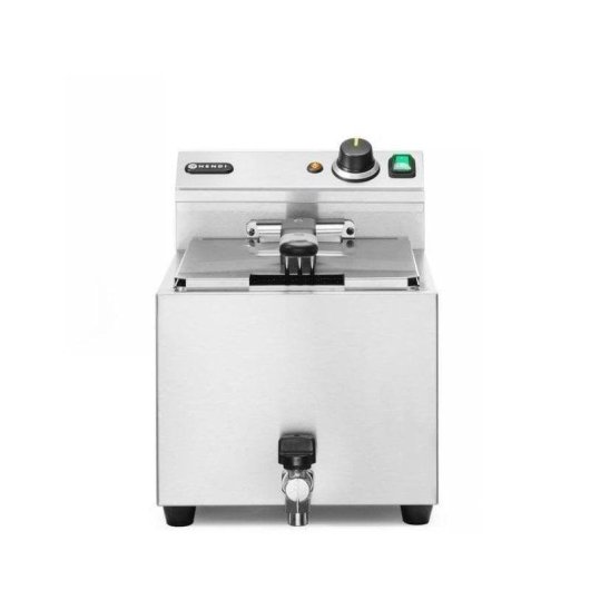 Freidora tradicional Hendi Profi Line 209424 10 L 6600 W con grifo de vaciado