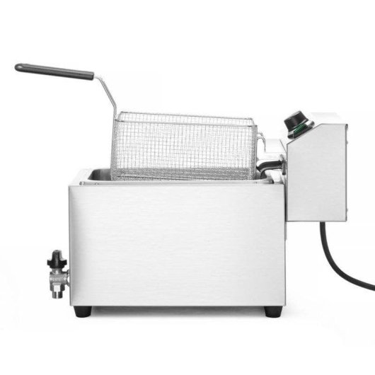 Freidora tradicional Hendi Profi Line 209424 10 L 6600 W con grifo de vaciado